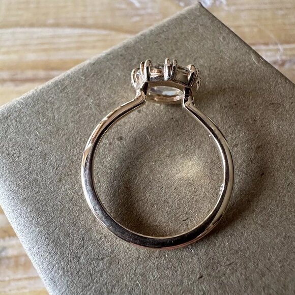 Frank Darling | Billie No. 6 | 18k Rose Gold and Lab Created Diamond Ring - Picture 6 of 13